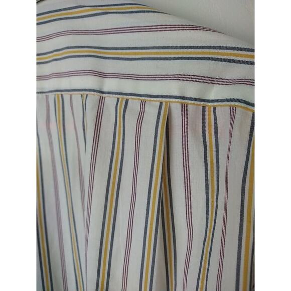 Sears Roebuck Men's 2X* Vintage Button Striped Shirt 17 34/35 Single Needle - Picture 14 of 14